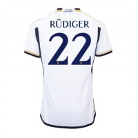 Camiseta Real Madrid Antonio Rudiger #22 Primera Equipación Replica 2023-24 mangas cortas